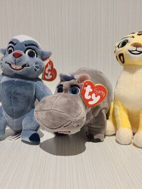 Set of 3 TY Beanie Babies from Disney Lion Guard Movie New with Tags